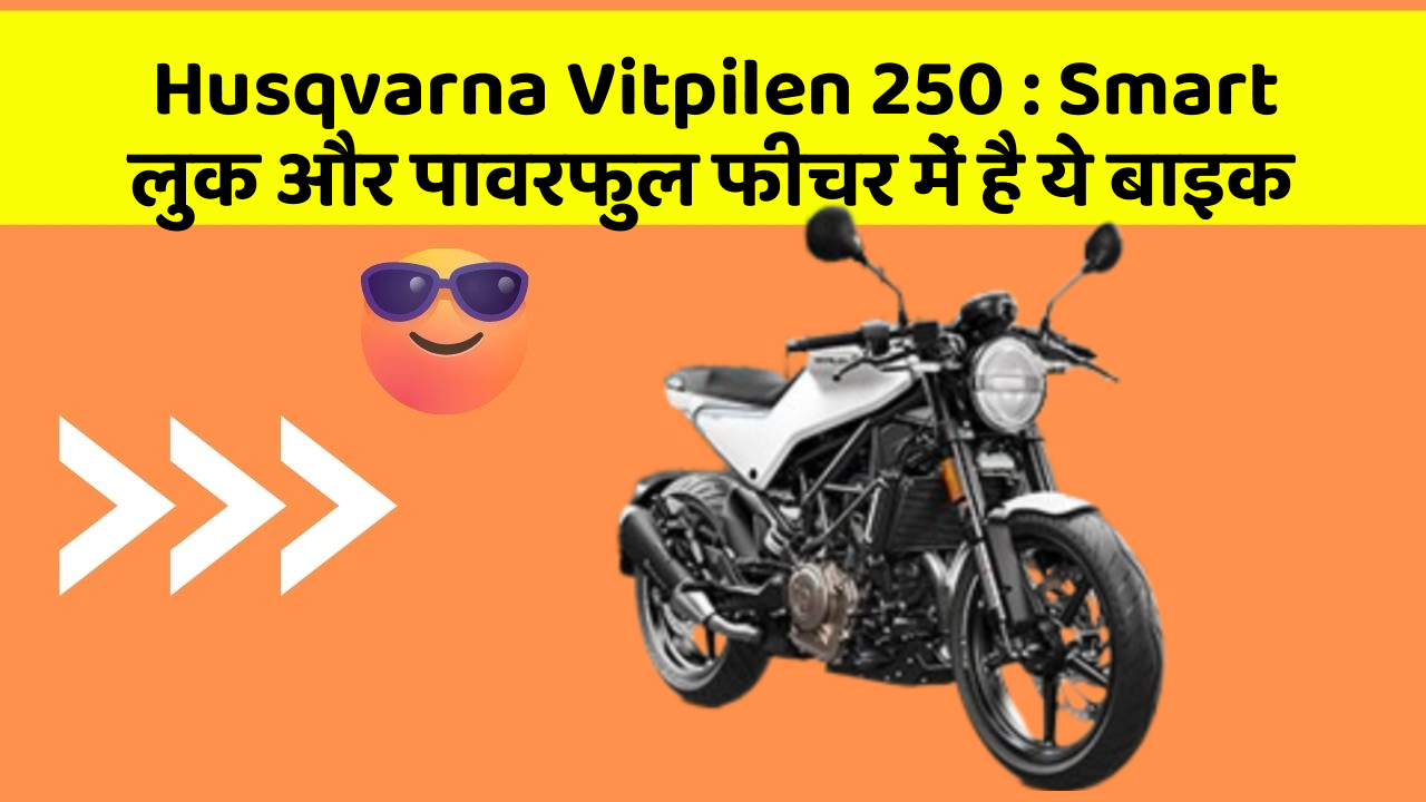 Husqvarna Vitpilen 250: Smart लुक और पावरफुल फीचर में है ये बाइक